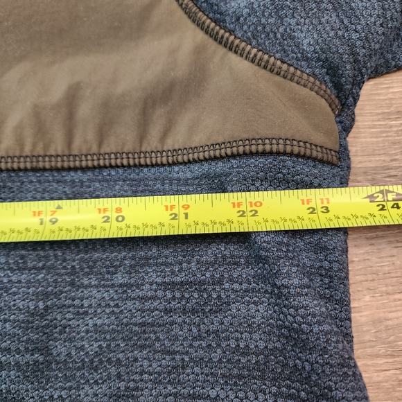 GH BASS & Co. Men's Blue and Green 3/4 Snap Front Pullover Sweatshirt Size Large - Picture 9 of 14